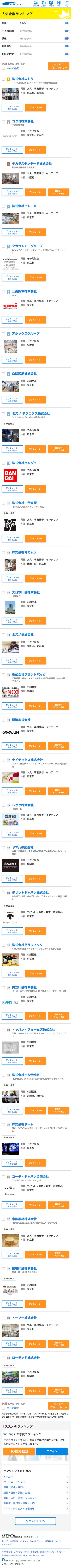 速報 リクナビ人気企業ランキング 総合で全国17位にランクインしました パーティションのナイテックス